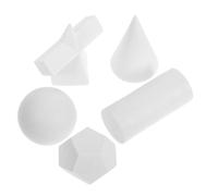 WEKAMOS Molde De Resina para Dibujo 5 Piezas Formas Geométricas 3D Yeso Simulado Estatua Boceto Educativo para Artistas y Estudiantes