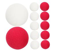 WEKAMOS Narices de Espuma para Disfraz de 20 Unidades 10 Blancas 10 Rojas Accesorio de Cosplay Ligero y Versátil para Fiestas Halloween Navidad y Actuaciones Cómicas