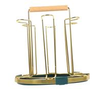 WEKAMOS Organizador de Tazas con Base de Madera Soporte para Tazas Estante para Cocina y Sala Rejilla Secado Práctica y Decorativa