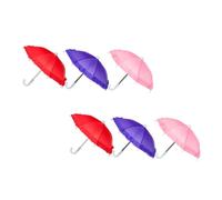 WEKAMOS Paraguas Decorativo de Encaje, Mini Sombrilla Juguete en Color Aleatorio, Set de 6 Piezas, Accesorio de Fotografía y Juego Educativo para Bebés