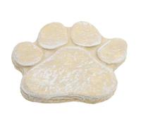 WEKAMOS Piedra Conmemorativa para Mascotas Huella De Perro Marcador De Tumba para Perros Escultura para Jardín y Césped Recuerdo Duradero De Tu Compañero Peludo