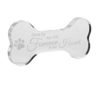 WEKAMOS Placa Conmemorativa Forma De para Jardín para Perro Conmemorativa para Mascotas Tumba De Vez Mi para Siempre Mi Corazón Decoración