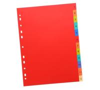 WEKAMOS Separadores Archivador Divisores de Páginas Perforadas de PP Duradero Marcador de Índice para Cuadernos y Numéricos para Organización Rápida