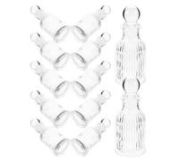 WEKAMOS Set de 12 Frascos de Agua Cristianos de Vidrio 50 Ml para en Bodas y Comuniones, Tapa Reutilizable y Diseño Portátil para Oraciones