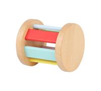 WEKAMOS Sonajero de Madera para Ñiño Rodillo Educativo Montessori, Juguete Sensorial Giratorio para Pequeños, Instrumento Musical de Desarrollo Psicomotor, 1 Pieza