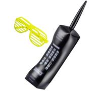 WEKAMOS Teléfono Inflable Gigante Años 90 y Gafas Vintage Años 80 Set 2 Piezas para Fiestas Decoración Divertida y Accesorios para Disfraces Suministros para Discoteca Color Aleatorio