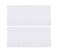 WEKAMOS Toallas de Gasa de Algodón 28x28 Cm para Bebés, 10 Piezas, Doble Capa, Desmaquillantes Mantener al Ñiño Seco, Suaves y Absorbentes