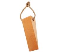 WEKAMOS Tope de Puerta de Madera Maciza Antideslizante Cuña Triangular de Haya con Cuerda Protector de Seguridad para Bebés Retén para Puertas Domésticas Barrera contra Cierres Bruscos y