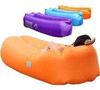WEKAPO Tumbona Hinchable para Camping, Viajes y Playa, Color Naranja