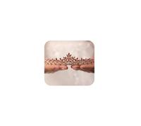 Wekicici Tiara de hojas de cristal naranja con diamantes de imitación, corona de princesa para mujer, diadema de boda, accesorios de disfraz para desfiles, bodas, bailes, cumpleaños (color naranja)