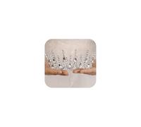 Wekicici Tiaras redondas de cristal plateadas para mujeres y niñas, tiara de princesa con corona de diamantes de imitación para bodas, bailes, fiestas, festivales, regalos de Navidad (plata)