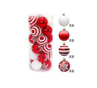 Wekity Christmas Ornaments, Shatterproof Christmas Tree Ornaments Set, Christmas Balls Decoration (garden Country Woodland)