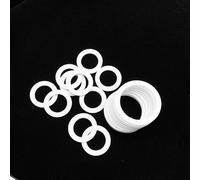 WEKONUMEX Arandelas de plástico Transparente, 20 Arandelas de PTFE, Espesor de 2 mm, arandela Plana de PTFE, Brida for manómetro, diámetro Interior 34, 31,5 y 40 mm(33x41x2mm)