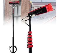 WEKONUMEX Cepillo de Limpieza telescópico, Cepillo telescópico for Ventanas y Kit hidrolimpiador: Herramienta de Limpieza accionada por Agua(6m)