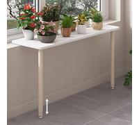 WEKONUMEX Cubre Tablero de Ventana, Extensor de alféizar de Ventana, Altura Ajustable, 80-140 cm, Multicolor, Varios tamaños(Beige,60x30cm(23 5/8x11 3/4"))