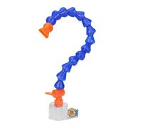 WEKONUMEX Mangueras Flexibles para refrigerante, Manguera de refrigerante Flexible de plástico con Interruptor for Torno, fresado, Tubo Doble/Simple, multitamaño(Single Tube,15.7 in Flat Nozzle)