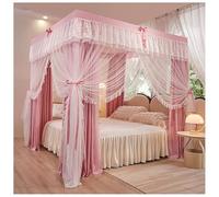 WEKONUMEX Marco de Cama con Dosel de Princesa de Metal con mosquitera