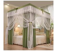 WEKONUMEX Marco de Cama con Dosel de Princesa de Metal con mosquitera
