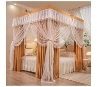 WEKONUMEX Marco de Cama con Dosel de Princesa de Metal con mosquitera
