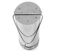 WEKONUMEX Muestreador telescópico de Agua, Muestreador de Agua con contrapeso for monitoreo Ambiental, Acero Inoxidable y plexiglás, de 0,5 a 5 l(Stainless Steel,1L)