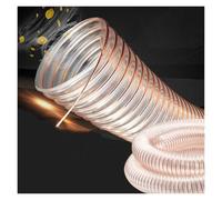 WEKONUMEX PU Poliuretano conductos, Manguera Flexible for extracción de Polvo y recolección de virutas, diámetro Interno de 12 a 1 Pulgada(L 5m(16.4 Ft),Dia 38MM (1.5 Inch))