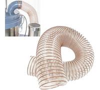 WEKONUMEX PU Poliuretano conductos, Manguera Flexible Transparente for colector de Polvo de Taller, diámetro 600-25 mm, de PU.(L 3.3ft/1m,Dia 3-1/7"/80MM)
