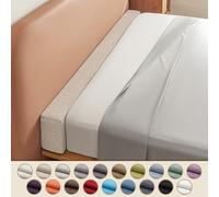 WEKONUMEX Relleno de Cama, Bed Gap Filler Pillow For Single Double King Multicolor Multiple Sizes(Color#2 Rice Coffee,120x25x25CM(LxWxH))