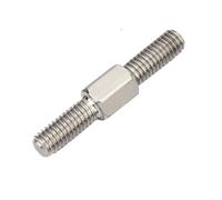 WEKONUMEX Tuerca para Perno de Doble Extremo, Perno roscado Izquierdo-Derecho de Doble Extremo Hexagonal de Acero Inoxidable 304, M3-M16(M3x60mm)