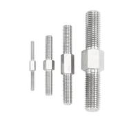 WEKONUMEX Tuerca para Perno de Doble Extremo, Pernos de Cabeza Doble con Rosca Izquierda y Derecha, Cabeza Hexagonal de Acero Inoxidable 304, M3-M16, 1/2/5 Uds.(1pcs,M10x1.5x70mm)