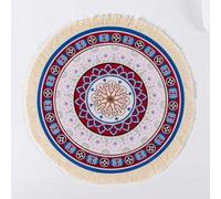 WEKOW 1 Uds 20cm De Diámetro Alfombrilla De Ratón Redonda Posavasos De Té Mantel Individual De Café Alfombrilla De Taza De Café Estera (23)