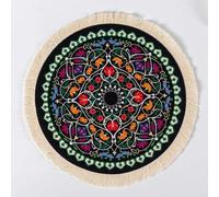 WEKOW 1 Uds 20cm De Diámetro Alfombrilla De Ratón Redonda Posavasos De Té Mantel Individual De Café Alfombrilla De Taza De Café Estera (19)