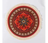 WEKOW 1 Uds 20cm De Diámetro Alfombrilla De Ratón Redonda Posavasos De Té Mantel Individual De Café Alfombrilla De Taza De Café Estera (7)