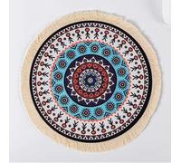 WEKOW 1 Uds 20cm De Diámetro Alfombrilla De Ratón Redonda Posavasos De Té Mantel Individual De Café Alfombrilla De Taza De Café Estera (24)