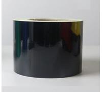 WEKOW 1 Uds Ancho 5 CM / 10 CM / 20 CM De Longitud 3 M Cinta Reflectante De Advertencia Cinta Monocromática Pegatina/película Reflectante Cinta De Seguridad (Black,10CM)