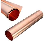 WEKOW 1 Uds Espesor 0,01-0,2 Mm Ancho 100 Mm Longitud 1000 Mm, Cobre Puro 99,9% Chapa De Cobre Metálico Placa De Cobre (0.01mm)