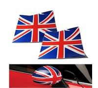 WEKOW (12 Estilos Opcionales) 2 Uds 30 × 35cm Mini Cooper Espejo Retrovisor Vinilo Adhesivo Reflector Pegatina Decoración De Espejo Retrovisor De Coche (#2)