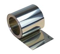 WEKOW 1PCS Longitud 1 M, Ancho 100 Mm, Espesor 0.01/0.02/0.03/0.04/0.05/0.06/0.07/0.08/0.1 Mm Hoja De Acero Inoxidable 304 Tira De Acero Inoxidable Piel (0.02mm)