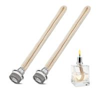 Wekuw 2 Pcs Mechas Lámpara Aceite, Mechas de Repuesto para Lámparas de Aceite Catalíticas, Mecha de Repuesto para Lámparas Aromáticas,para Quemador Difusor Aromaterapia Decoración(18 mm)