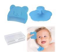 Wekuw 2 Piezas Peine Bebe Cepillo y Peine Bebe Cepillo Bebe Recien Nacido Escova Cabelo Bebe Costra Láctea Bebe Ayuda a Masajear Suavemente el Cuero Cabelludo, Adecuado para Recién Nacidos y Bebés