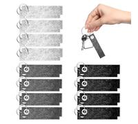 Wekuw 24 Piezas Llaveros de Fieltro Llavero de Fieltro en Blanco Llavero Personalizado Colgantes de Fieltro con Anillo de Acero Inoxidable, para Manualidades de Bricolaje Decoración (3 Colores)
