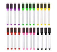 Wekuw 24 Piezas Rotulador Pizarra Blanca Rotuladores Pizarra Blanca Magnetica Rotulador Tiza Liquida Inodoro Secado Rápido y Recargable, para Material Hogar Escolar y de Oficina