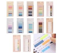 Wekuw 2400 Piezas Marcadores Adhesivos Papeleria Sticky Notes Page Markers Colores Indices Adhesivos Colores Page Markers Impermeables para Oficina Escuela, Notas de Libro de Marcado de Páginas