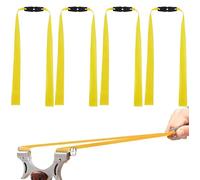 Wekuw 4 Piezas Gomas para Tirachinas Potente Tirachinas de Caza Bandas Elásticas Planas para Tirachinas Elasticidad de Tirachinas Adecuado para Goma de Repuesto para Tirachinas, Tiro de Caza