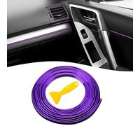 Wekuw Accesorios Coche Interior, Molduras Decorativas para Coche, Tiras líneas de Molduras lnterior del Coche, Lnterior del Coche Decoración línea de Moldura, para Todos los Coches (Púrpura)