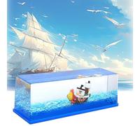 Wekuw Botella de Deriva de Fluidos de Crucero, Botella de Deriva Líquida Modelo Fluido de Crucero Acrílico Decoración Modelo Barco Barco Insumergible para Decoración de Casa, Coche o Mesa