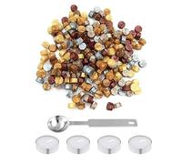 Wekuw Lacre para Sellos, 200 Piezas Sello Lacre Wax Stamp Kit Sellos de Cera para Sellar Perlas de Cera de Sellado Octágono Adecuado para Sellar Cartas, Invitaciones y Envolver Regalos(Color Mixto)