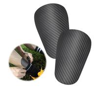 Wekuw Mini Espinilleras Futbol, 2 Piezas Rayas Espinilleras Pequeñas Futbol Extra Mini Espinilleras Equipo de Protección de Entrenamiento 8x5cm para Hombre Mujer Niños Niños Niñas(Negro)