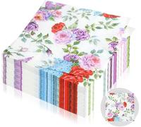 Wekuw Servilletas de Flores para Primavera,60 Piezas Servilletas Papel Servilletas de Papel Decoradas Decoración de Mesa Desechables Servilletas 33 x 33 cm para Fiestas Temáticas