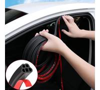 Wekuw Tira de Sellado de Coche, 5m Goma Ventana Aluminio Acústico para Automóvil, Camión, Ventana