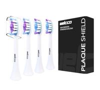 Welcco 4 cabezales de repuesto compatibles con Grundig TB 8730 y TB 8731 - Cabezales de cepillo de dientes medianos de nailon DuPont, color blanco